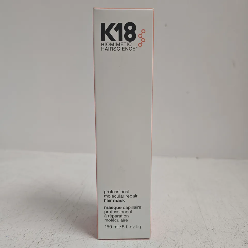 K18 BIOMIMETIC HAIRSCIENCE PROFESSIONAL MOLECULAR REPAIR HAIR MASK – 150 ML