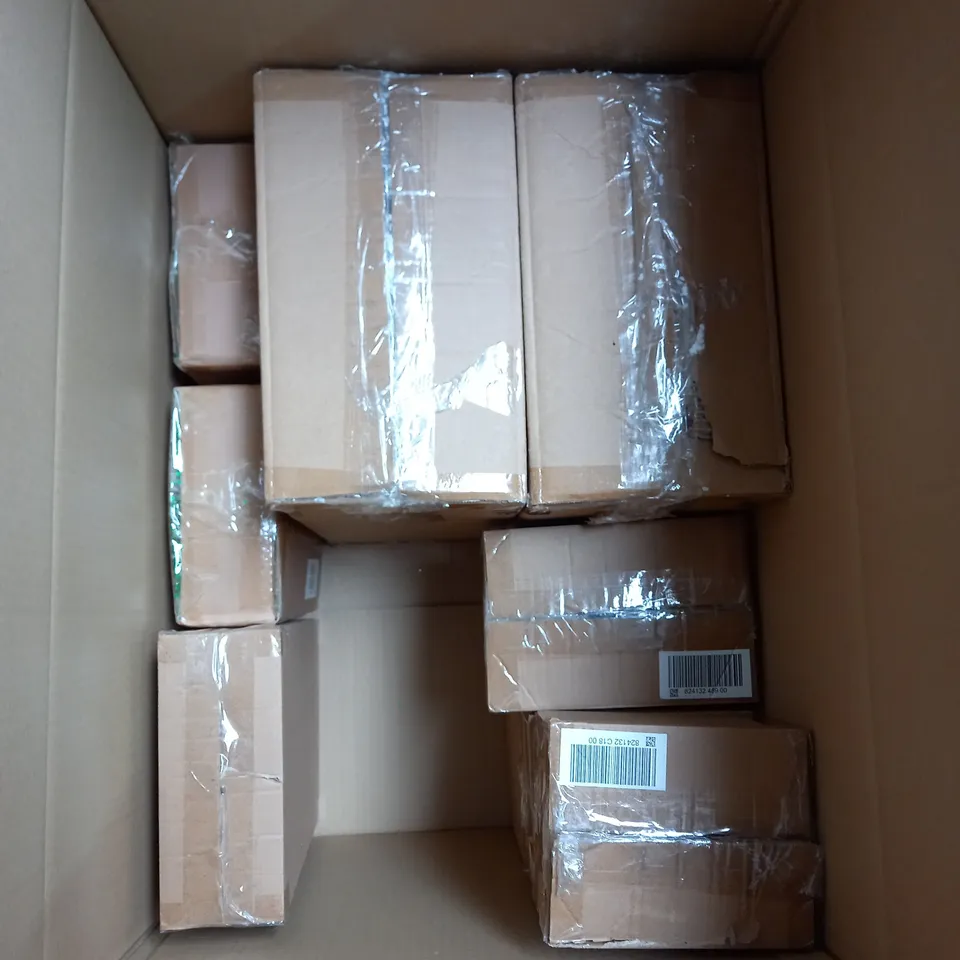 BOX OF APPROX 10 ASSORTED HOUSEHOLD ITEMS TO INCLUDE ICICLE FAIRY LIGHTS, SILICONE POP OUT BOWL SET OF 3, FESTIVE 600 WARM WHITE FAIRY LIGHTS, ETC. 