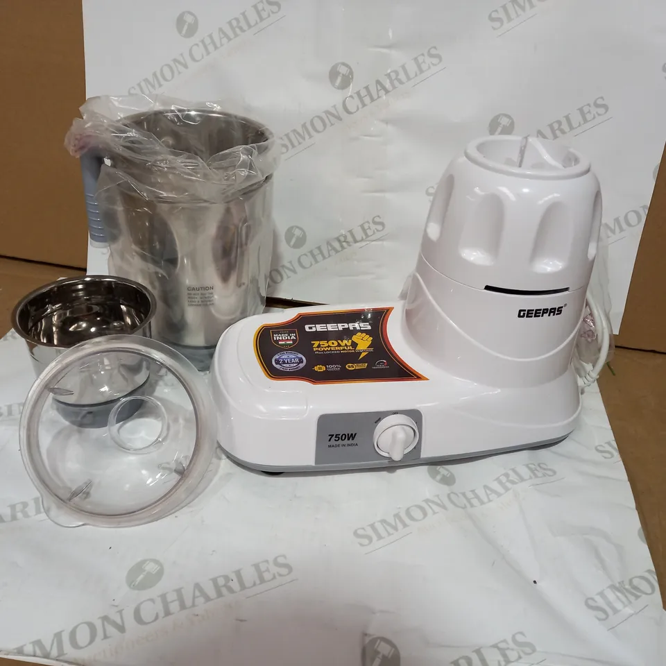 GEEPAS 750W 3-IN-1 MIXER GRINDER