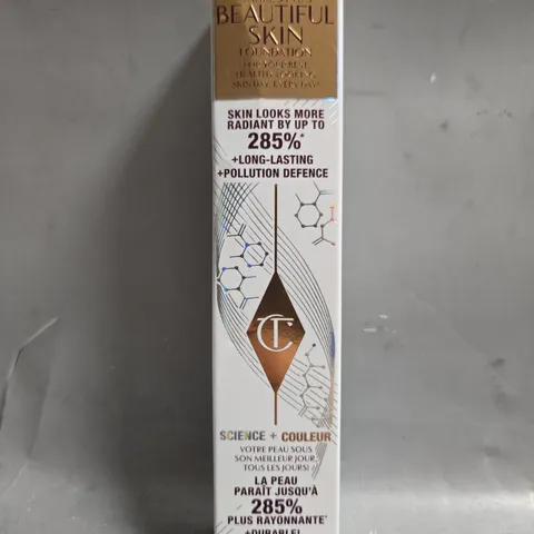 SEALED CHARLOTTE TILBURY CHARLOTTE'S BEAUTIFUL SKIN FOUNDATION 30ML #4 WARM 