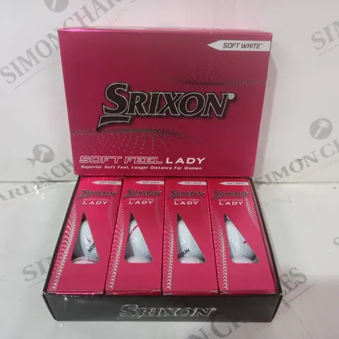 SRIXON SOFT FEEL LADY SET OF SOFT WHITE GOLF BALLS