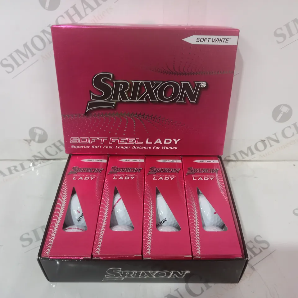 SRIXON SOFT FEEL LADY SET OF SOFT WHITE GOLF BALLS