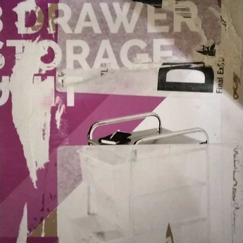 3 DRAWER STORAGE UNIT