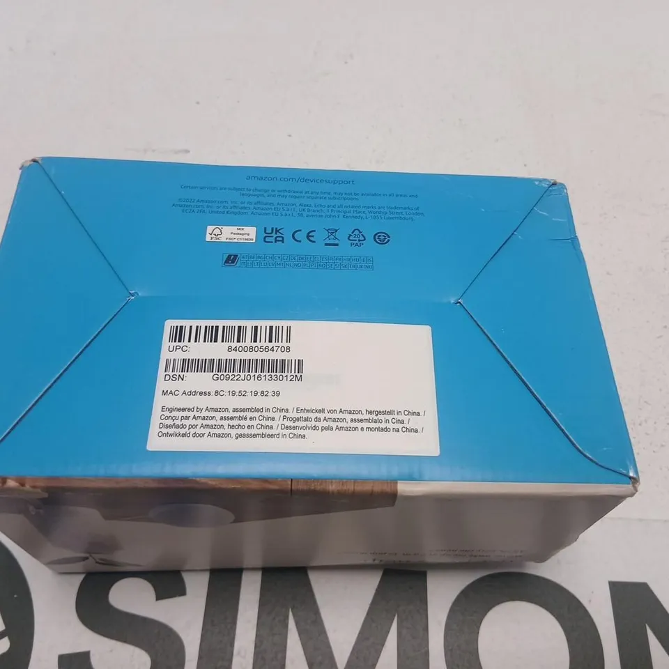 AMAZON ECHO DOT SMART SPEAKER – BOXED
