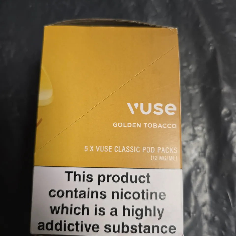 VUSE CLASSIC GOLDEN TOBACCO NICOTINE PODS – 5 X POD PACKS (12 MG/ML)