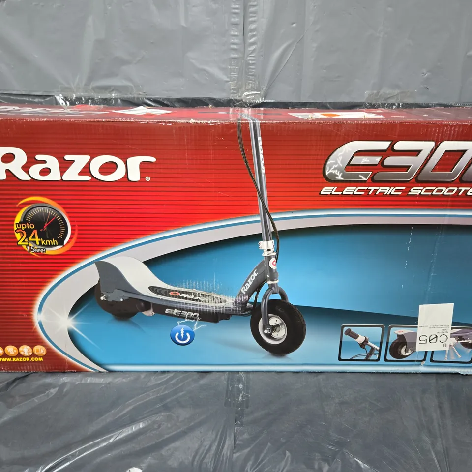 BOXED RAZOR E300 24 VOLT SCOOTER - MATT GREY - COLLECTION ONLY