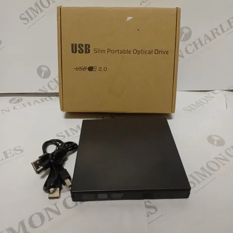 BOXED DESIGNER USB SLIM PORTABLE OPTICAL DRIVE
