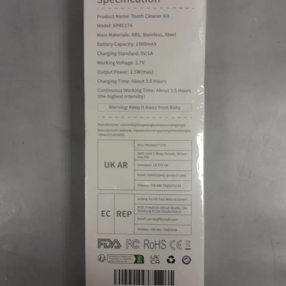 BOXED SEALED XPRE174 TOOTH CLEANER KIT 