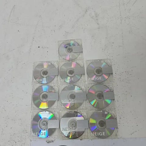 SONY NEIGE 74-MIN RECORDABLE MINIDISCS – MULTI-DISC PACK (10)