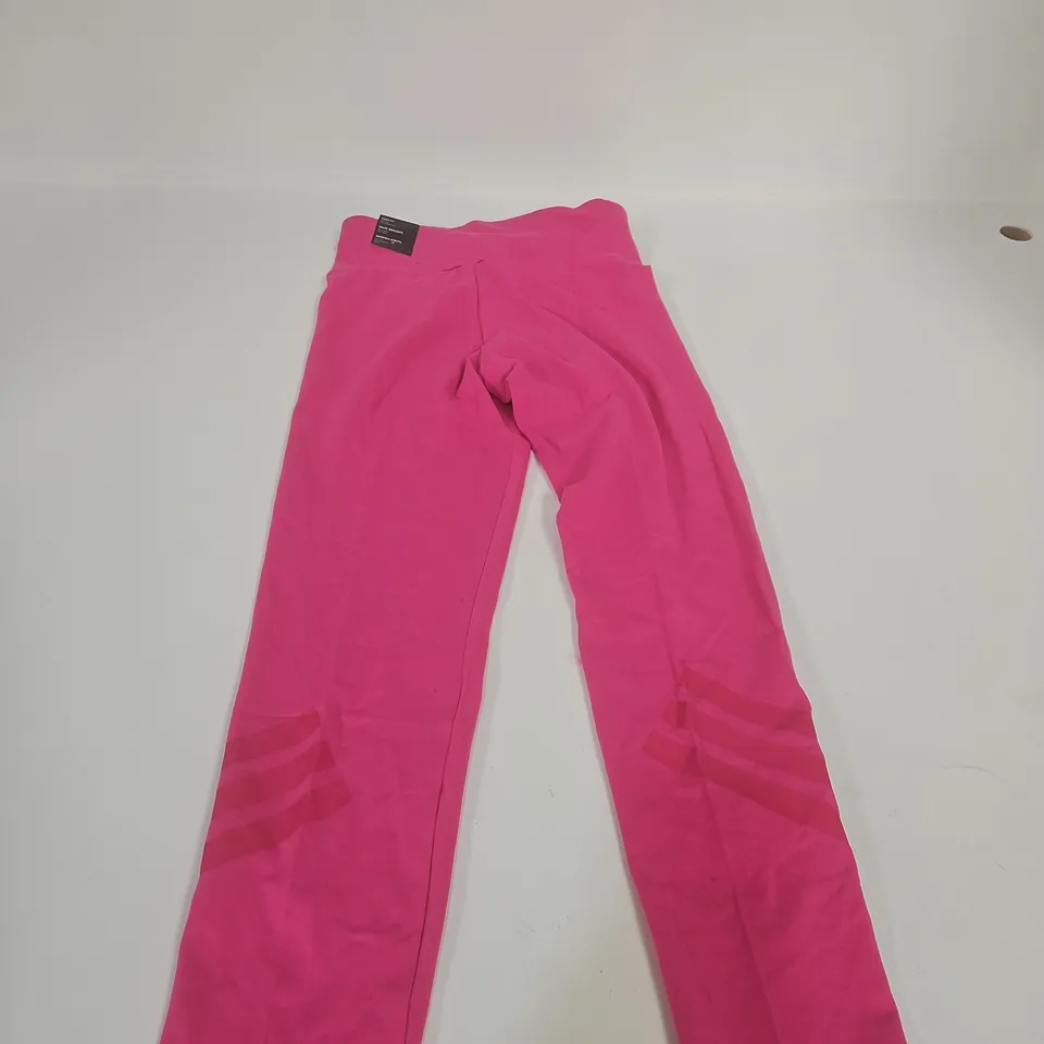 ADIDAS GIRLS' PINK LEGGINGS – 12YRS