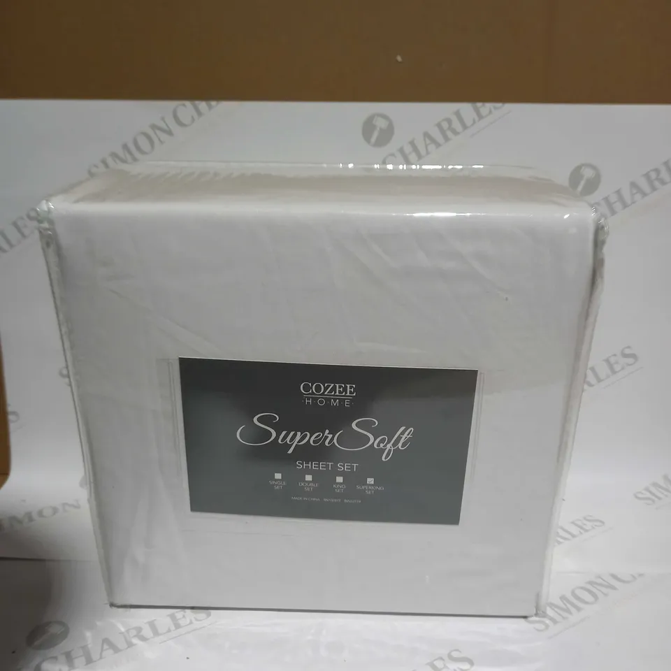 COZEE HOME SUPERSOFT SHEET SET - SUPERKING