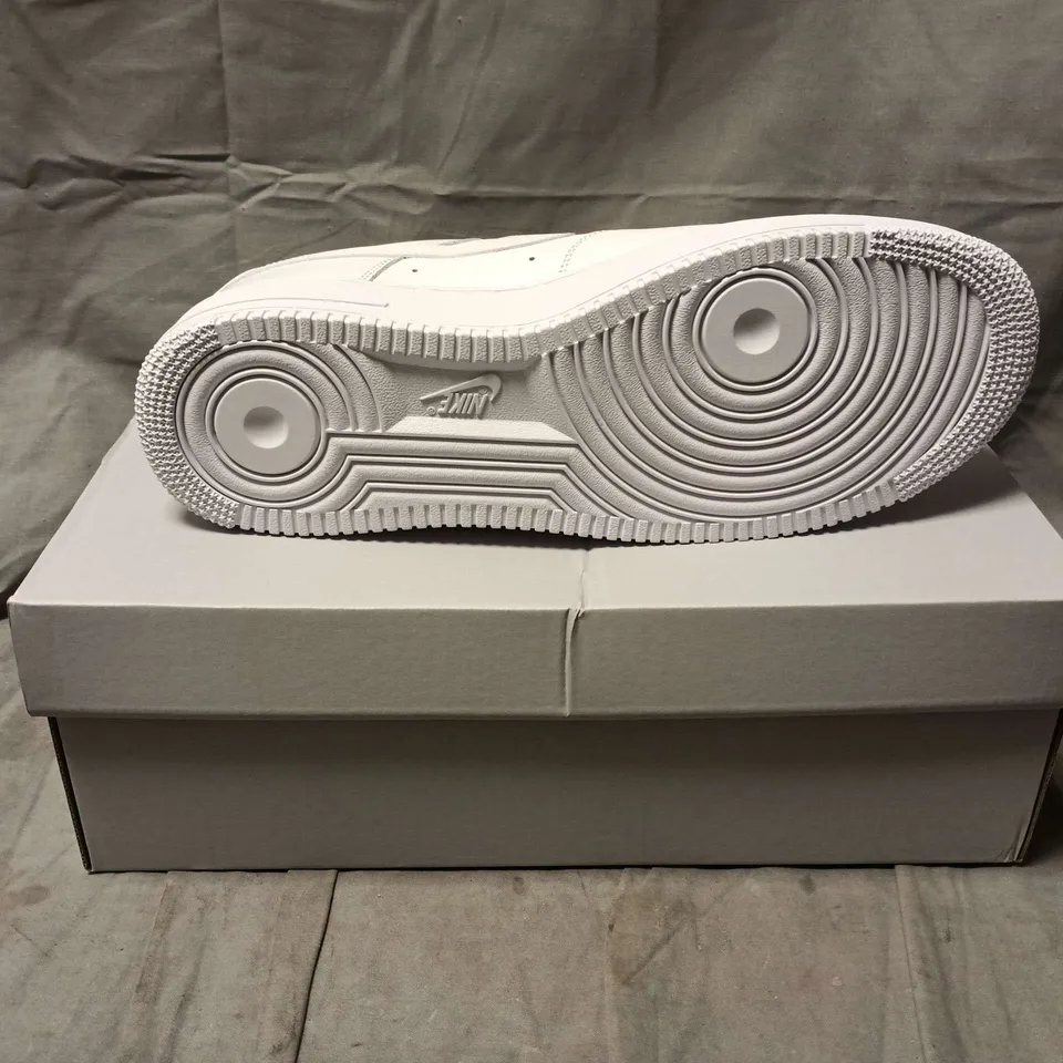 BOXED PAIR OF  NIKE AIR FORCE 1 '07 SNEAKERS – WHITE, UK 11 (US 12)