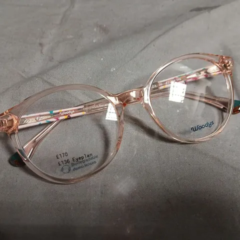 WOODYS CLEAR FRAME GLASSES