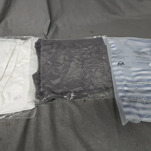 LARGE BOX OF APPROXIMATELY 20 ASSORTED CLOTHING ITEMS IN VARIOUS SIZES, STYLES AND COLOUR