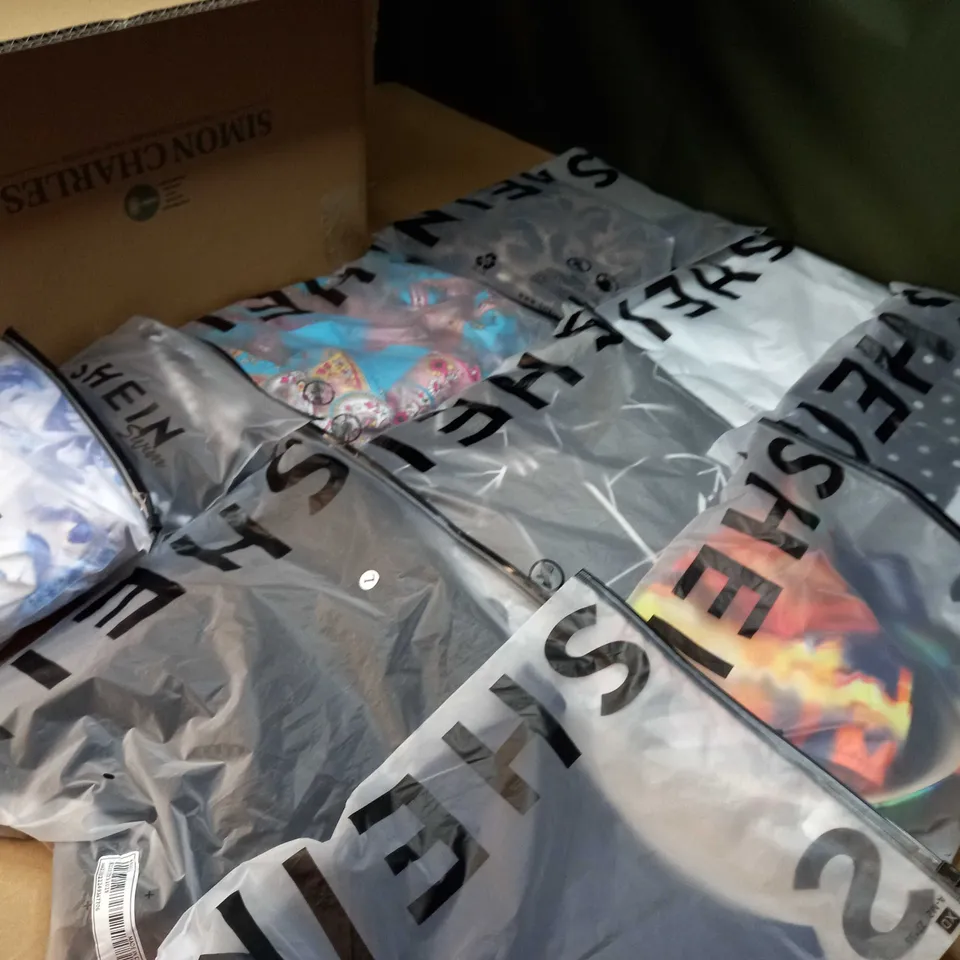 LOT OF APPROX 15 ASSORTED BAGGED SHEIN PRODUCTS