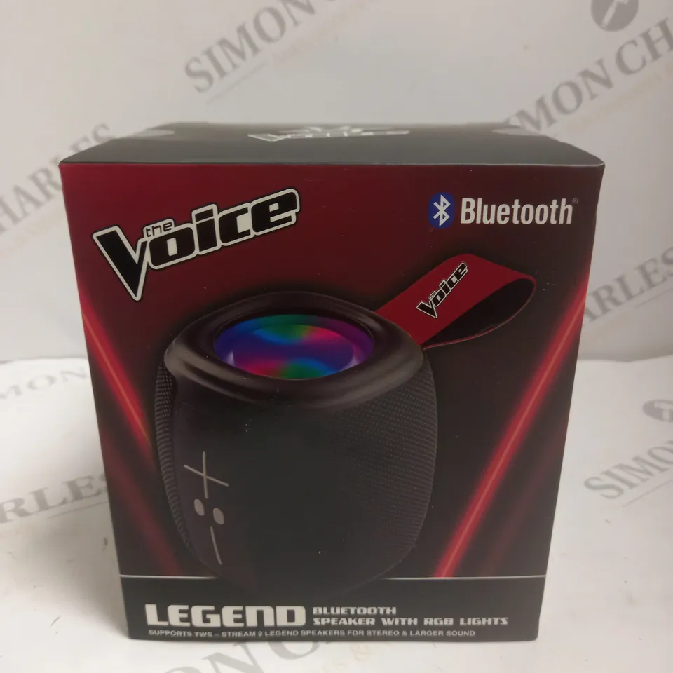 SEALED THE VOICE BLUETOOTH LEGEND SPEAKER WITH RGB LIGHTS 