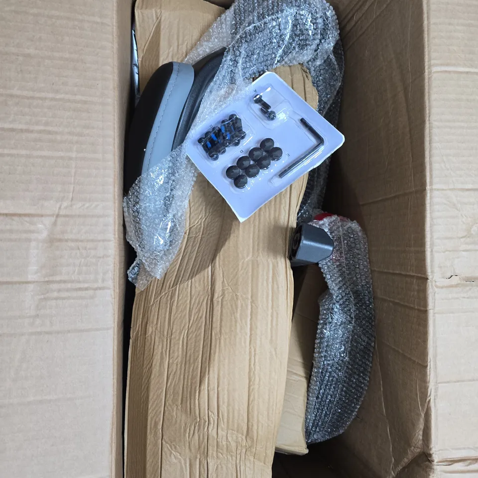 BOXED JESPOR GAMING CHAIR IN BLACK/GREY - COLLECTION ONLY 