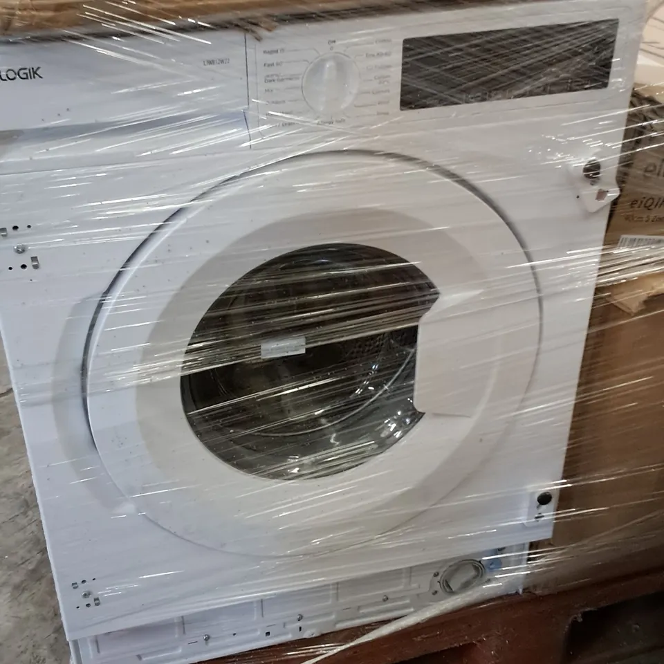 PALLET CONTAINING 5 ASSORTED HOME APPLIANCE ITEMS TO INCLUDE ELECTRIQ 90CM INDUCTION HOB, LOGIK WASHER AND HISENSE GAS HOB