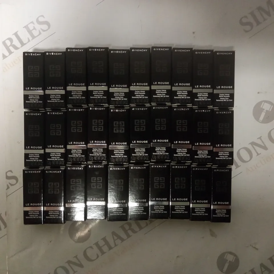 APPROXIMATELY 30 GIVENCHY LE ROUGE INTENSE COLOUR SENSUOUSLY MAT LIP COLOUR - 315 