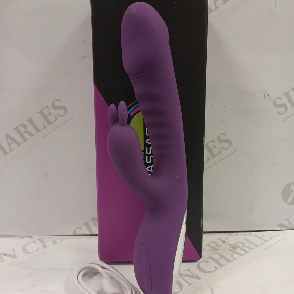 BOXED MASSAGE STICK PURPLE STIMULATING VIBRATOR 