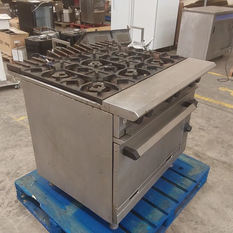 FALCON G1066X CHIEFTAIN SIX BURNER OPEN TOP OVEN RANGE