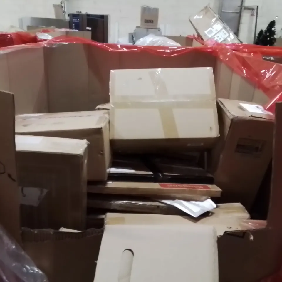 PALLET OF ASSORTED ITEMS INCLUDING:TOILET SEAT,SHREDDING MACHINE 