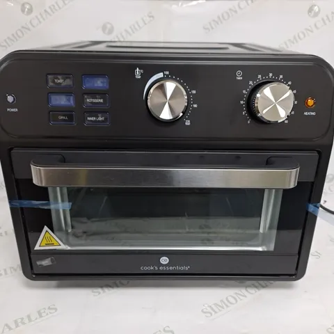 BOXED COOK'S ESSENTIAL 21-LITRE AIRFRYER OVEN IN BLACK