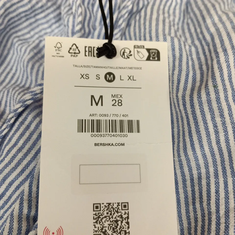 BERSHKA STRIPED TROUSERS – SIZE M (WAIST 28)