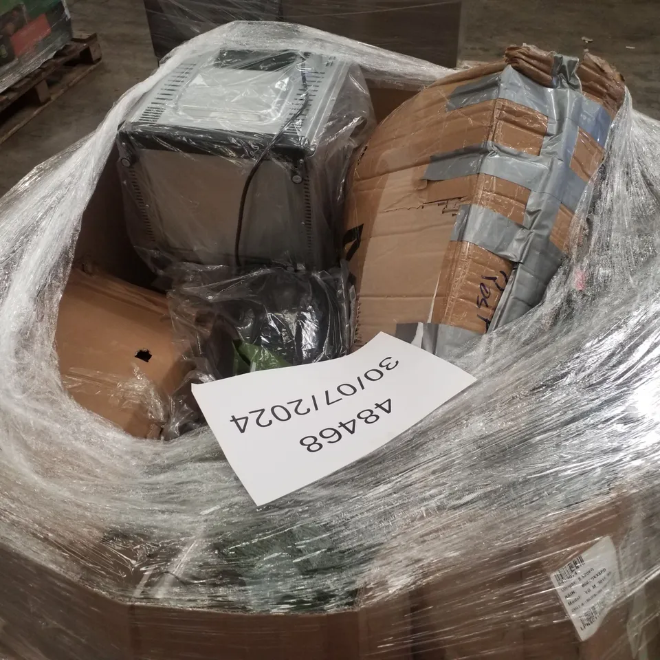 PALLET OF APPROXIMATELY 28 UNPROCESSED RAW RETURN HOUSEHOLD AND ELECTRICAL GOODS TO INCLUDE;