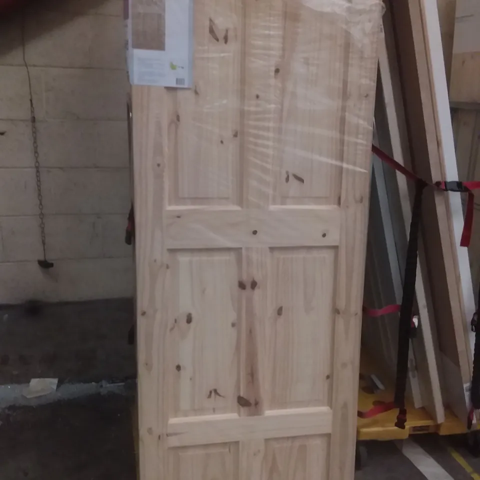 6 PANEL KNOTTY PINE INTERNAL DOOR 1981×762×35MM
