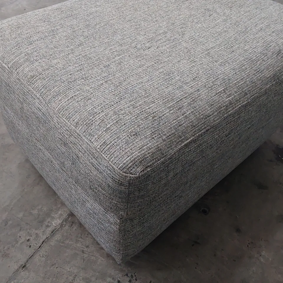 QUALITY BRITISH DESIGNER G PLAN WASHINGTON FOOTSTOOL GRAPHINE DUSK FABRIC