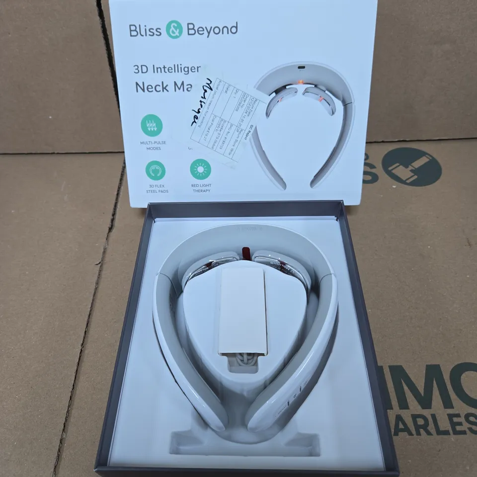 BLISS & BEYOND 3D INTELLIGENT NECK MASSAGER – WHITE