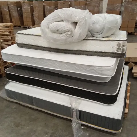 APPROX 5 ASSORTED UNBAGGED DESIGNER MATTRESSES AND BEDROOM PRODUCTS