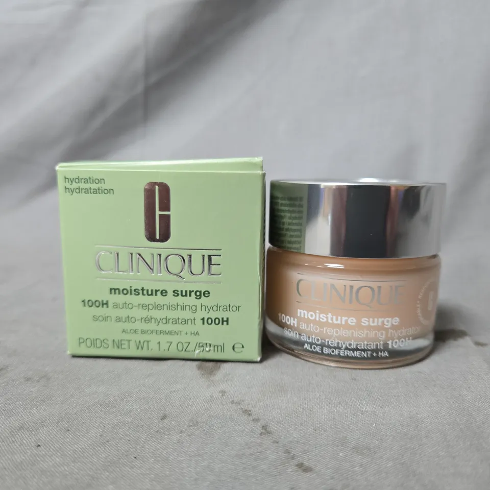 CLINIQUE MOISTURE SURGE 100H AUTO-REPLENISHING HYDRATOR 50ML - BOXED