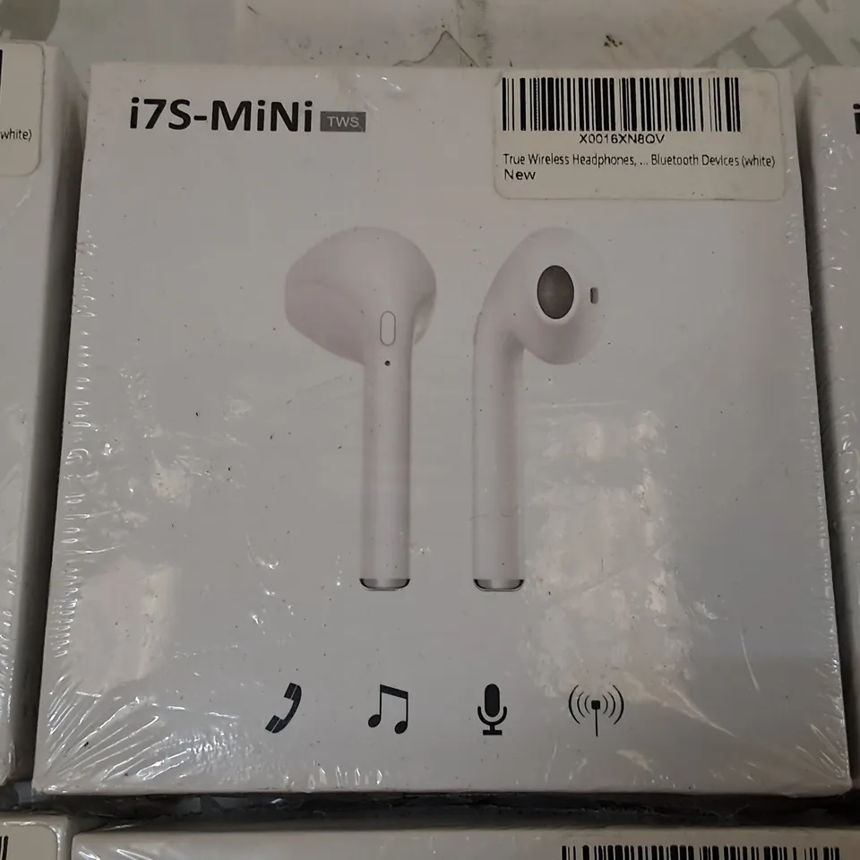 LOT OF 6 SEALED I7S-MINI TWS EARPHONES