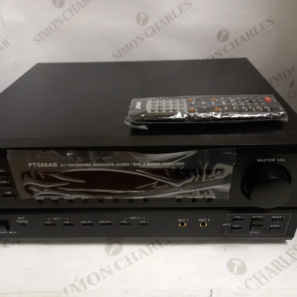 PYLE PT588AB 5.1 CHANNEL DIGITAL KARAOKE AUDIO/B+T/RADIO RECEIVER RRP £281.99