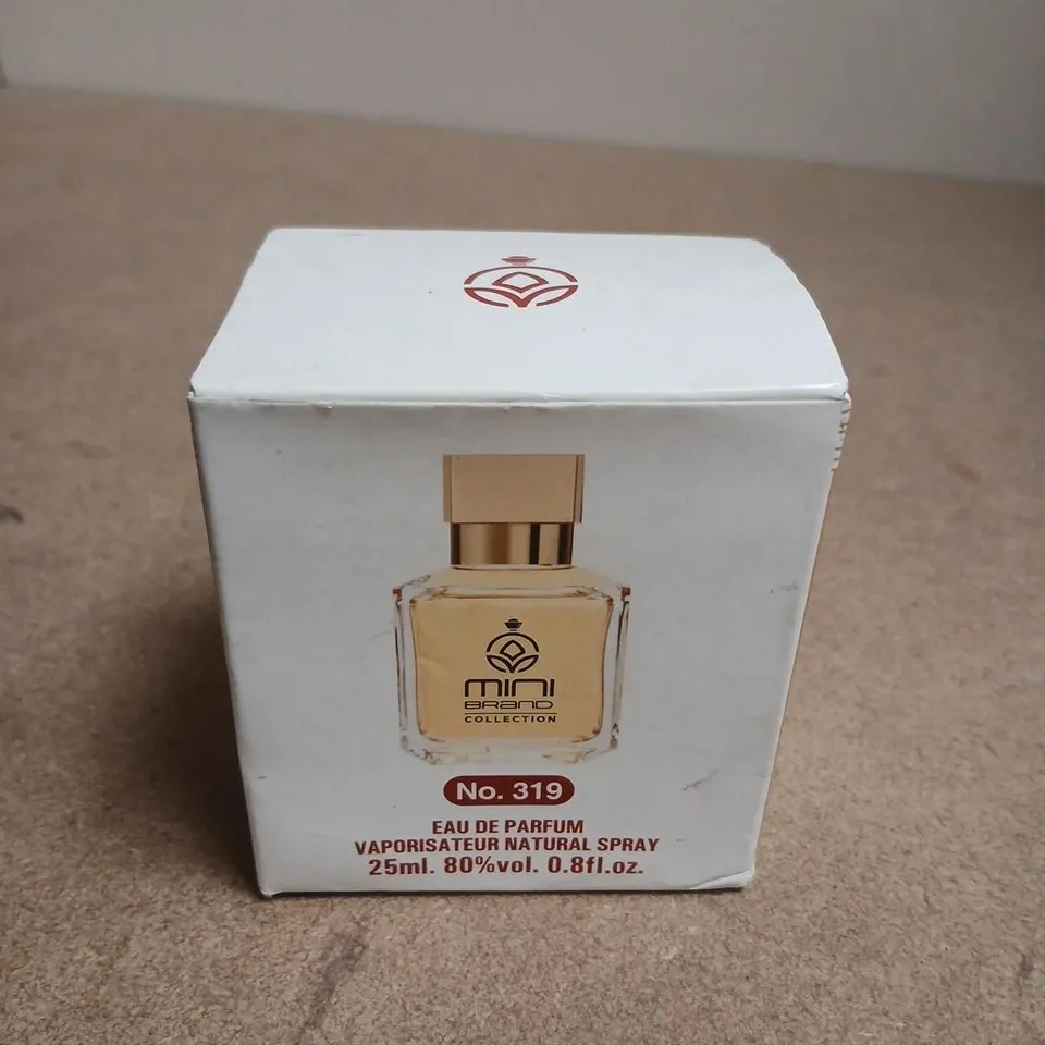 BOXED AND SEALED MINI BRAND COLLECTION NO.319 EAU DE PARFUM 25ML