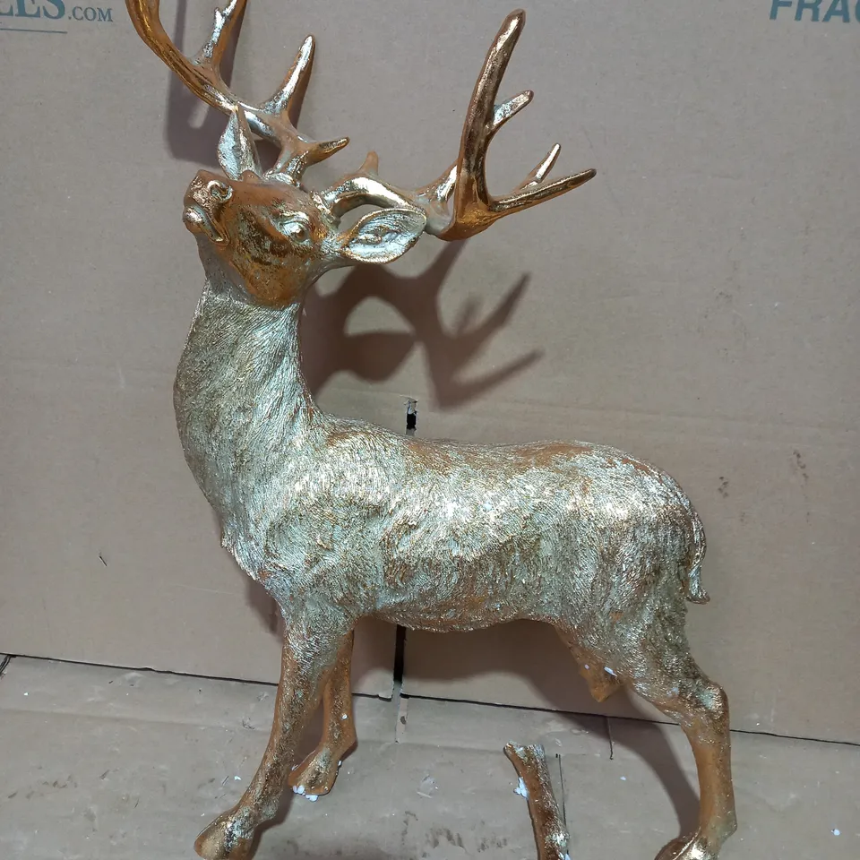 ALISON CORK STANDING DECORATIVE GOLD STAG