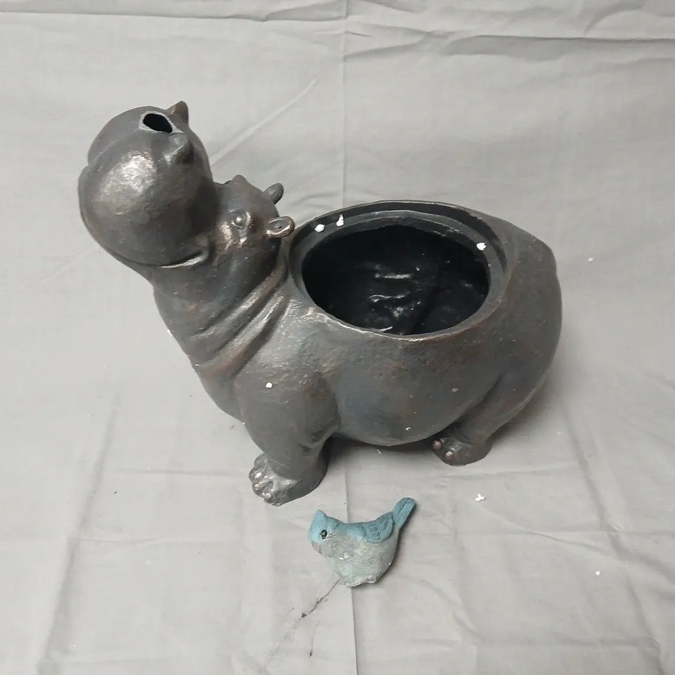 MY GARDEN STORIES HIPPO PLANTER