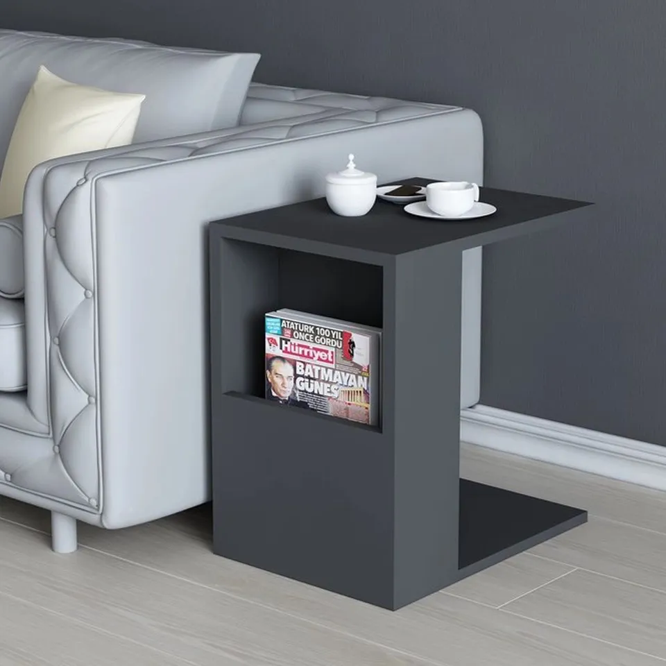 BOXED ARNETTI KAREN SIDE TABLE - ANTHRACITE (2 BOXES)