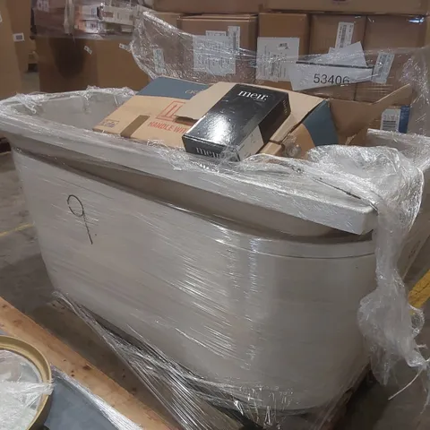PALLET CONTAINING ASSORTED BATHROOM FURNITURE ITEMS