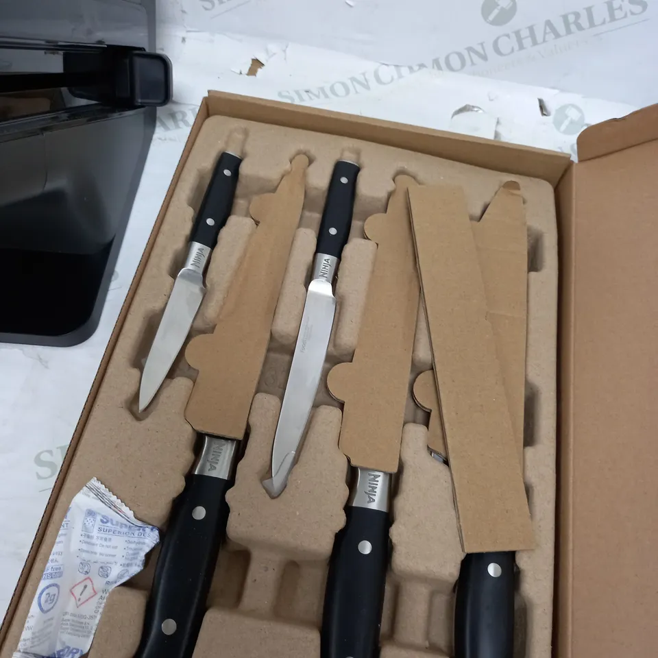 NINJA FOODI STAYSHARP KNIFE BLOCK WITH INTEGRATED SHARPENER K32005UK - COLLECTION ONLY