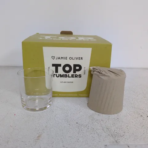 BOXED SET OF 4 JAMIE OLIVER 320ML TUMBLERS