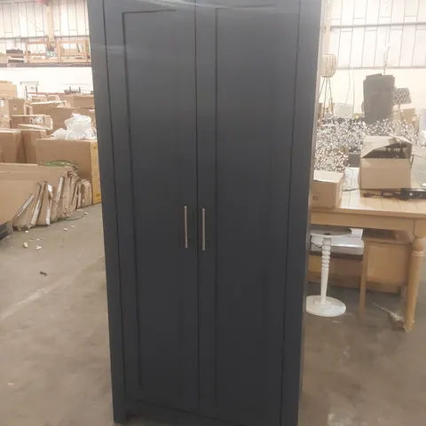 NAPANOCH 2 DOOR WARDROBE FINISH: NAVY