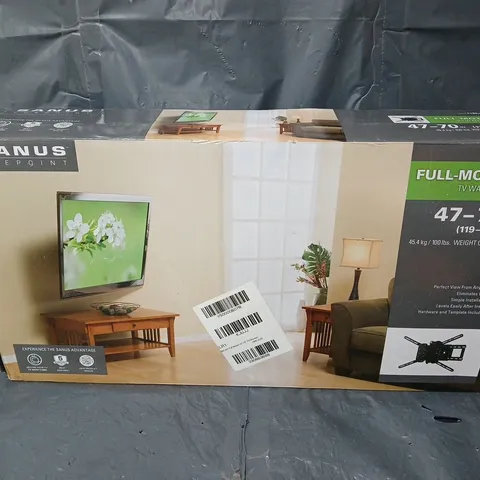 BOXED SANUS FULL-MOTION TV WALL MOUNT - FITS MOST 32" - 47" FLAT-PANEL TVS - EXTENDS 15.4" (39CM)