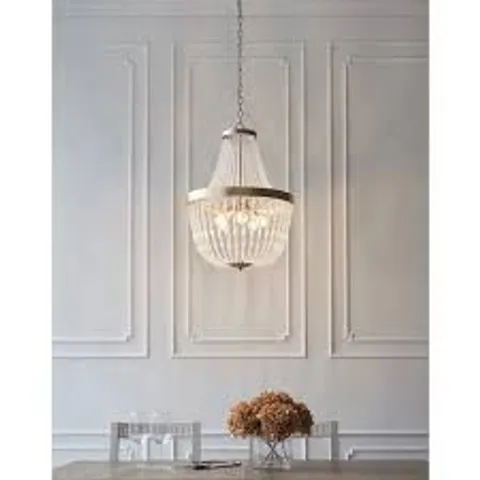 BOXED ENDON CELINE 5 LIGHT PENDANT ROSE GOLD PAINT