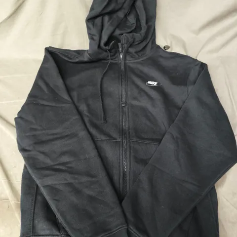 NIKE LONG SLEEVE ZIP-UP HOODIE IN BLACK SIZE XS