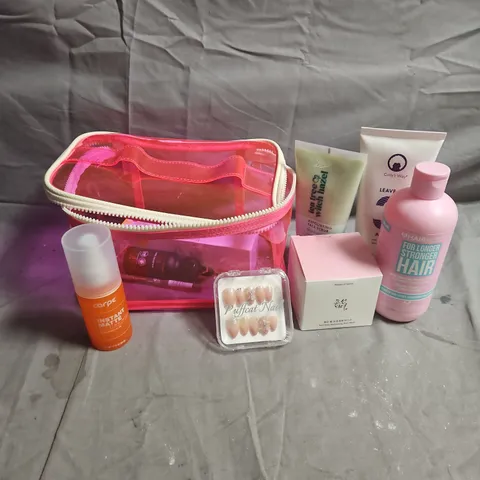 APPROXIMATEY 20 ASSORTED HEALTH AND BEAUTY PRODUCTS TO INCLUDE - HAIRBURST CONDITIONER - BEAUTY OF JOSEON RED BEAN REFRESHING PORE MASK - CURLY'S WAY LEAVE IN - ETC