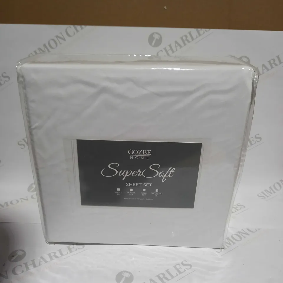 COZEE HOME SUPERSOFT SHEET SET - SUPERKING