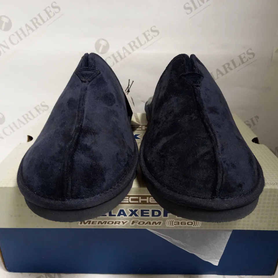 SKECHERS MEN'S RENTEN PALCO SLIPPER NAVY UK 10